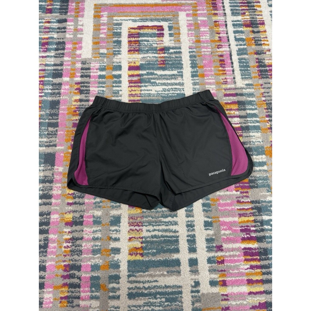 Patagonia Women's Strider Running Shorts Built in Liner Size Medium Small Snag